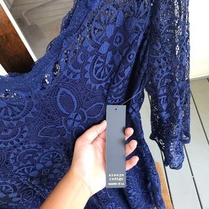 Navy lace dress